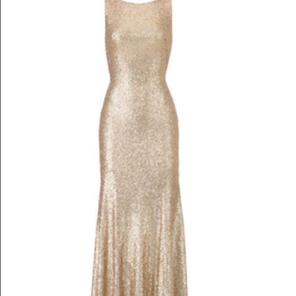 Gold sequin gown (Size 2 and 4 available)